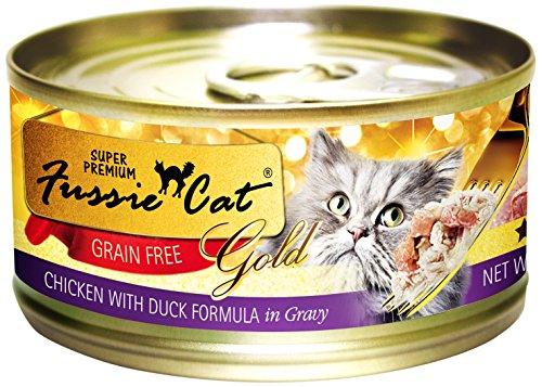 Fussie Cat SP Chicken with Duck Formula in Gravy Canned Cat Food - 24/2.82 oz Cans - Case of 1  