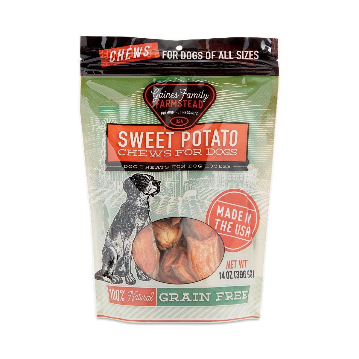 Gaines Family Farm Grain-Free Sweet Potato Chews Natural Dog Chews - 14 oz Bag  