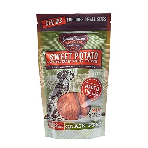 Gaines Family Farm Grain-Free Sweet Potato Chews Natural Dog Chews - 8 oz Bag  