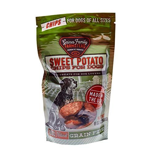 Gaines Family Farm Grain-Free Sweet Potato Chips Natural Dog Chews - 8 oz Bag  