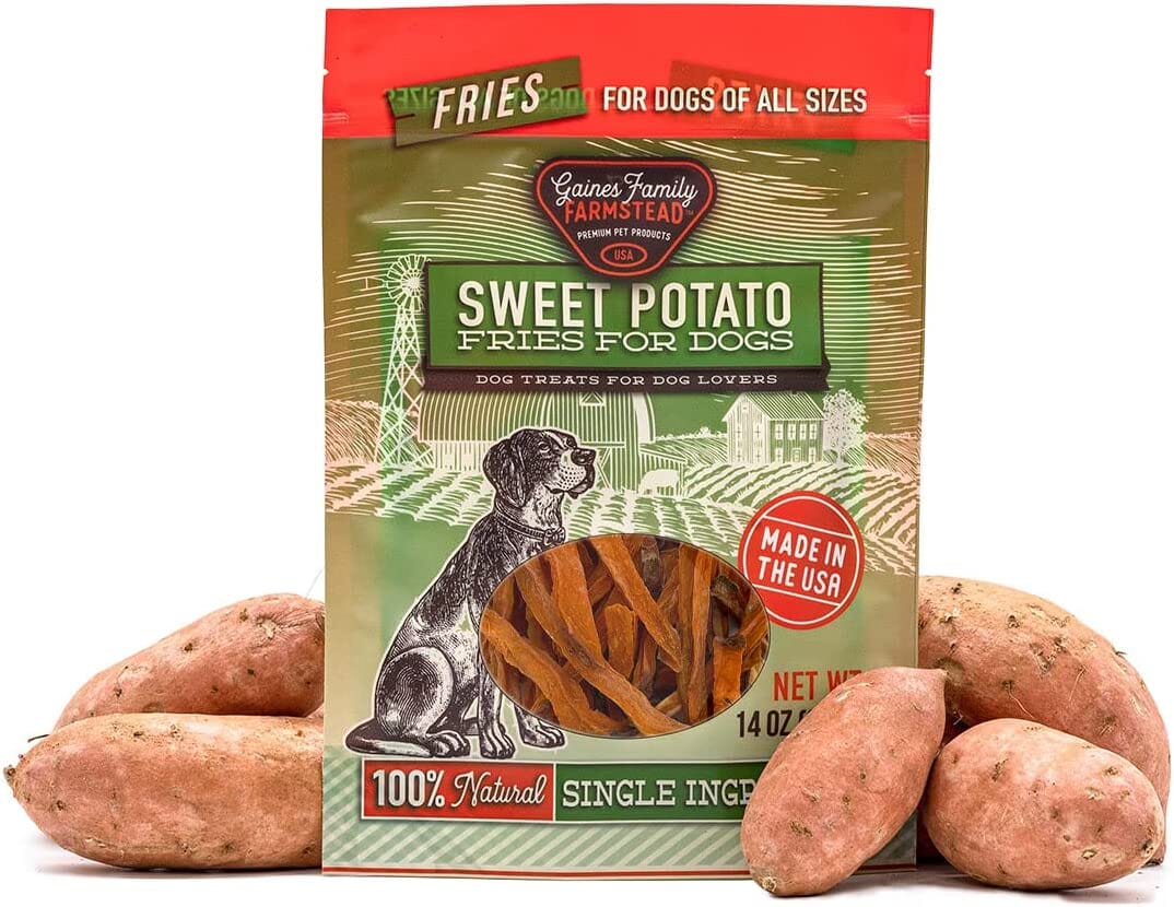 Gaines Family Farm Sweet Potato Fries Soft and Chewy Dog Treats- 14 Oz  