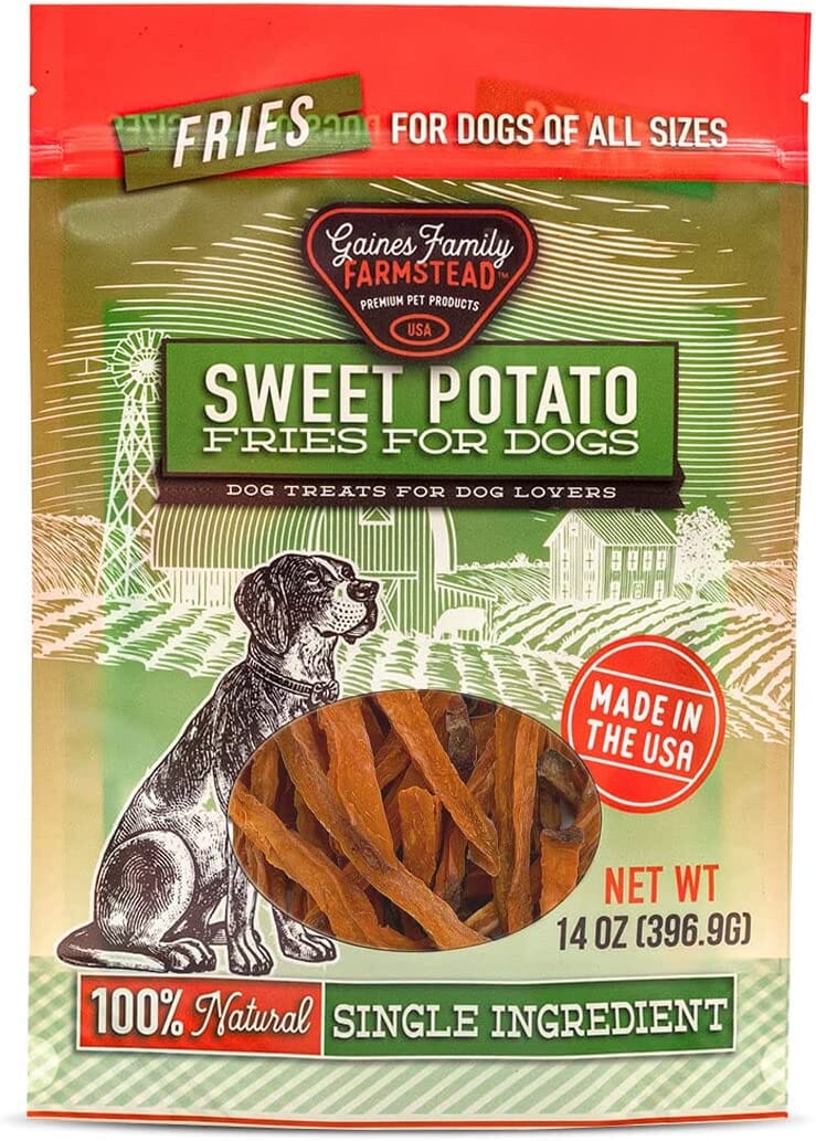 Gaines Family Farm Sweet Potato Fries Soft and Chewy Dog Treats- 14 Oz  