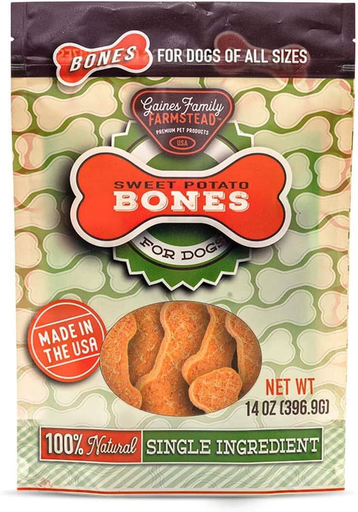 Gaines Family Farm Sweet Potato Wrapped Bones Soft and Chewy Dog Treats - 14 Oz  