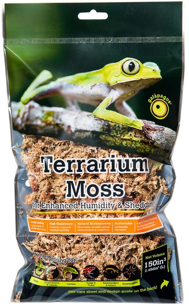 Galapagos 5-Star Terrarium Sphagnum Moss Substrate Gold - 2.6 qt - Mini  