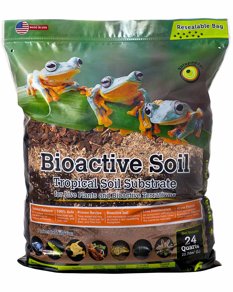 Galapagos Bioactive Tropical Soil Substrate Stand-Up Pouch - 24 qt  