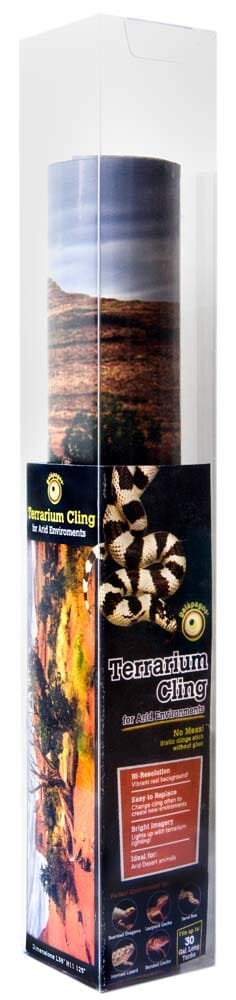 Galapagos Terrarium Cling Background Arid - 11.125 in X 36 in  