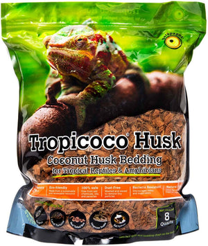 Galapagos Tropicoco Natural Coconut Husk Bedding Substrate - Brown - 8 qt