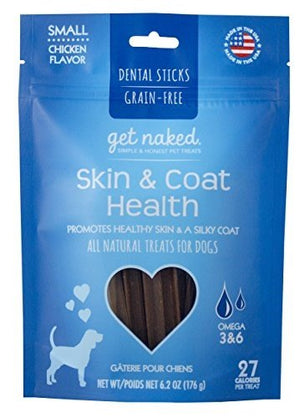 Get Naked Grain-Free Dog Chewy Stick Skinand Coat - Small - 6.2 Oz