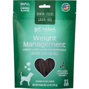 Get Naked Grain-Free Dog Chewy Stick Weight Management - Small - 6.2 Oz  