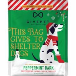 GivePet Dog Treats Holiday Grain-Free Peppermint Bark - 6 Oz