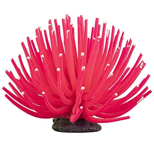 Glofish Anemone Resin Aquatics Decoration - Pink - Large  