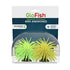 Glofish Anemone Resin Aquatics Decoration - Yellow and Green - Mini - 2Pk  