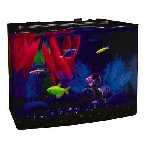 Glofish LED Crescent Aquarium Kit Aquatics Starter Kits - 3 Gal  