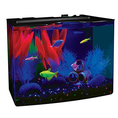 Glofish LED Crescent Aquarium Kit Aquatics Starter Kits - 5 Gal  