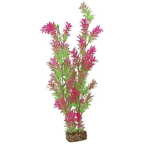 Glofish Multi-Color Plastic Aquarium Plant - Green and Pink - Extra Large  