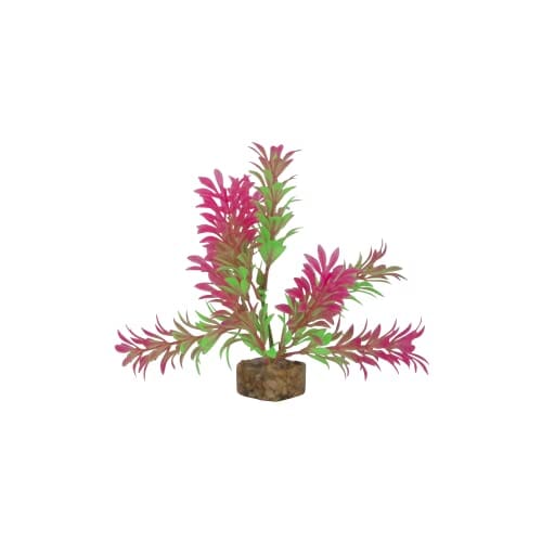 Glofish Multi-Color Plastic Aquarium Plant - Green and Pink - Small  