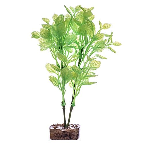 Glofish Multi-Color Plastic Aquarium Plant - Green and Yellow - Medium  