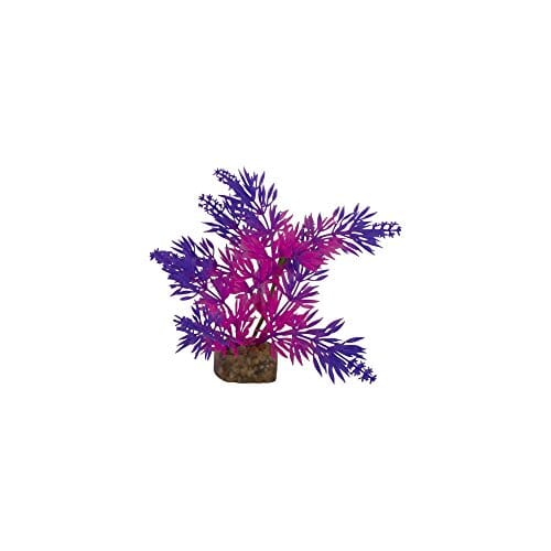 Glofish Multi-Color Plastic Aquarium Plant - Purple and Pink - Small  
