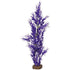 Glofish Multi-Color Plastic Aquarium Plant - Purple and White - Large  