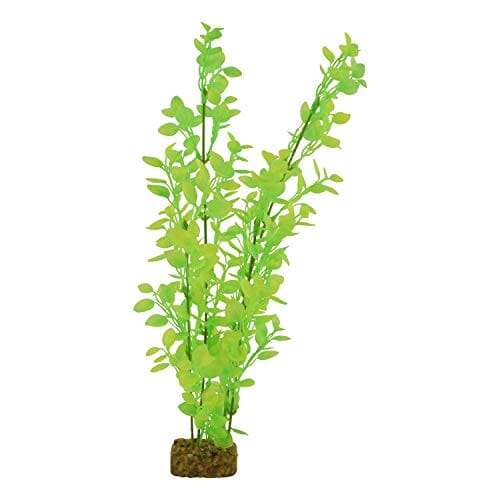 Glofish Plastic Aquarium Plant - Green and Yellow - Extra Large  