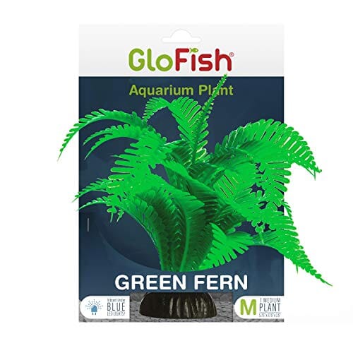 Glofish Plastic Aquarium Plant - Green Fern - Medium