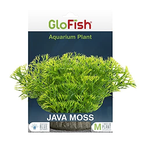 Glofish Plastic Aquarium Plant - Java Moss - Medium  