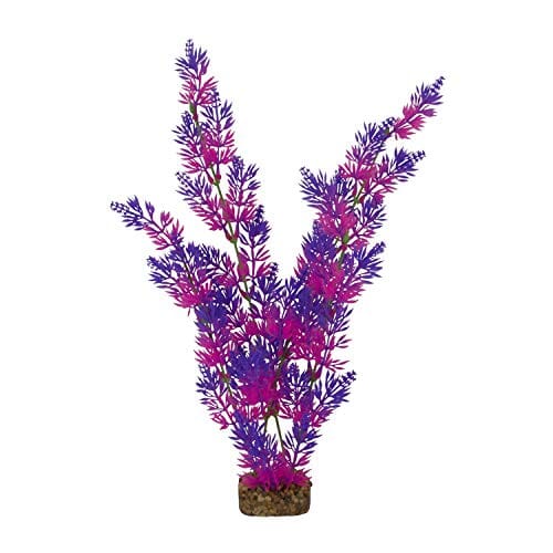 Glofish Plastic Aquarium Plant - Purple and Pink - Extra Large  