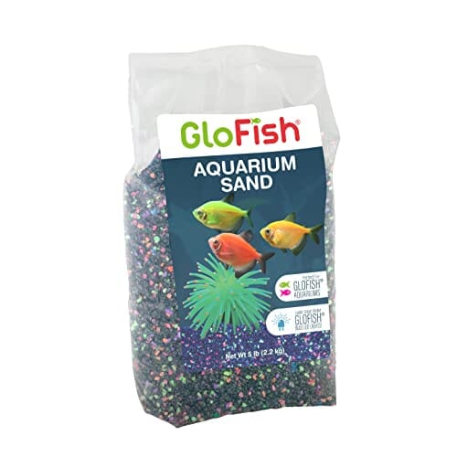 Glofish Sand With Highlights Freshwater Gravel - Black - 5 Lbs - 6 Pack  