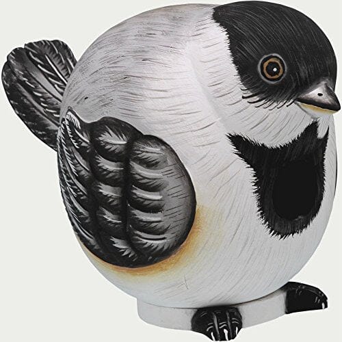 Gord-O Chickadee Bird House - Black/White - 8.6 X 5.7 X 6.2 In  
