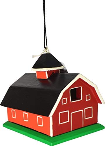 Gord-O Red Barn Bird House - Red - 6.25 X 8 X 17 In  