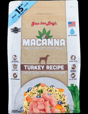 Grandma Lucy's Macanna Grain-Free Turkey Freeze-Dried Dog Food - 3 lb Bag