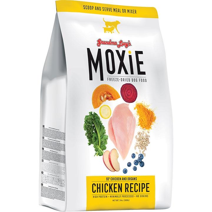 Grandma Lucy's Moxie Gluten-Free Chicken Freeze-Dried Dog Food - 24 oz Bag  