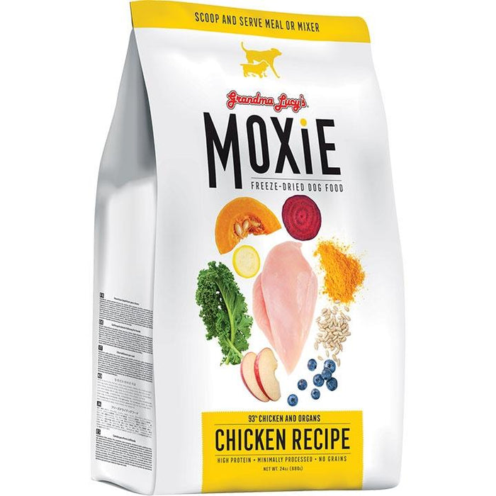 Grandma Lucy's Moxie Gluten-Free Chicken Freeze-Dried Dog Food - 24 oz Bag