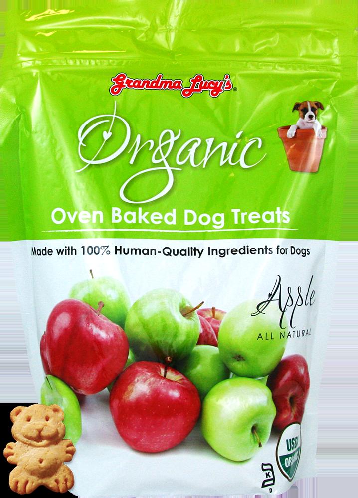 Grandma Lucy's Organic Apple Baked Dog Treats - 14 oz Bag  