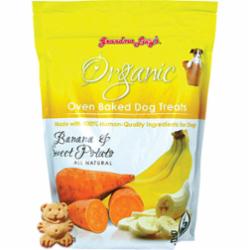 Grandma Lucy's Organic Banana & Sweet Potato Baked Dog Treats - 14 oz Bag  