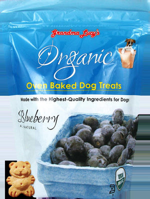 Grandma Lucy's Organic Blueberry Baked Dog Treats - 14 oz Bag