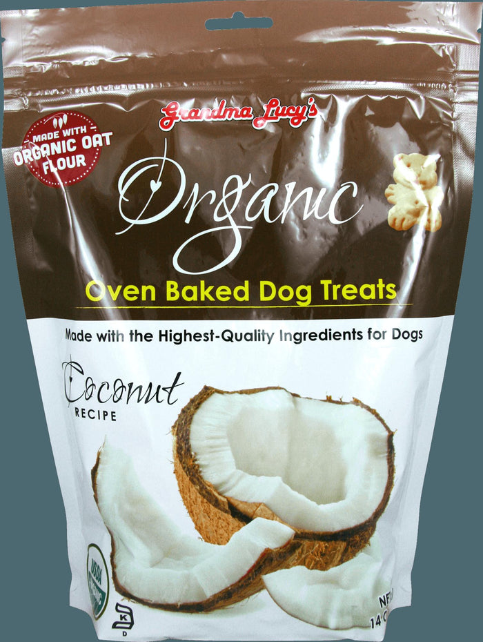 Grandma Lucy's Organic Wheat Free Coconut Baked Dog Treats - 14 oz Bag