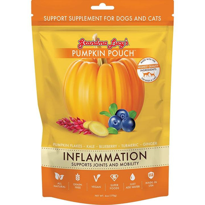 Grandma Lucy's Pumpkin Pouch Inflammation Dog and Cat Supplements - 6 oz Bag