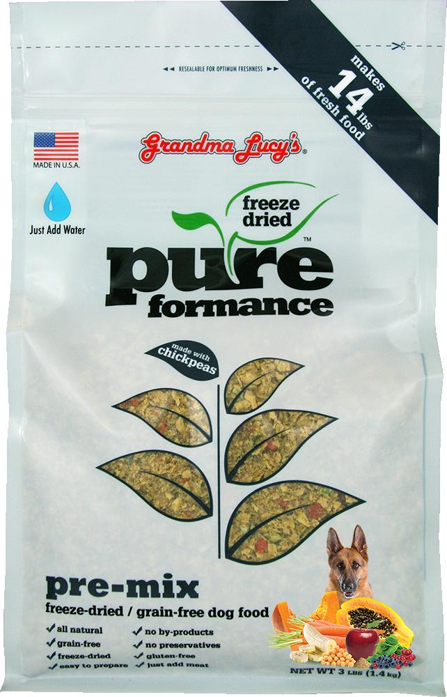 Grandma Lucy's PureFormance Grain-Free Pre-Mix Freeze-Dried Dog Food - 8 lb Bag