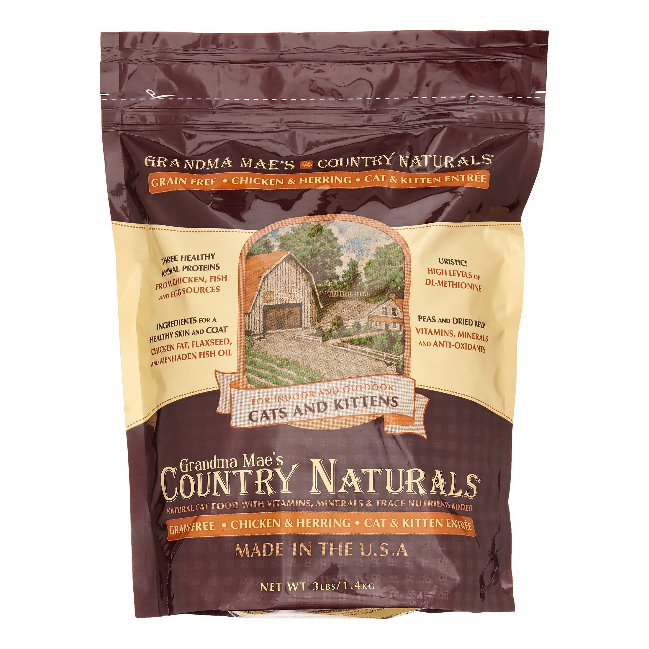 Grandma Mae's Country Naturals Cat Grain-Free Chicken - 3 lbs  