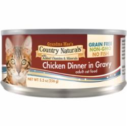 Grandma Mae's Country Naturals Cat Grain-Free Chicken - 5.5 Oz - Case of 24  