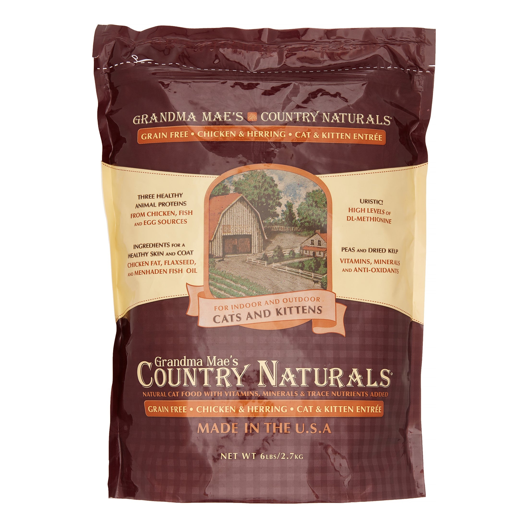 Grandma Mae's Country Naturals Cat Grain-Free Chicken - 6 lbs  