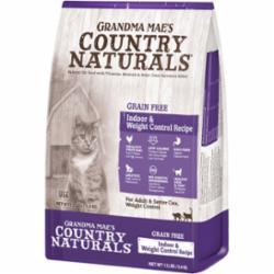 Grandma Mae's Country Naturals Cat Grain-Free Indoor Weight Control Hairball - 12 lbs