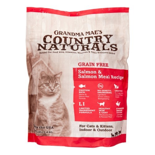 Grandma Mae's Country Naturals Cat Grain-Free Salmon - 3 lbs