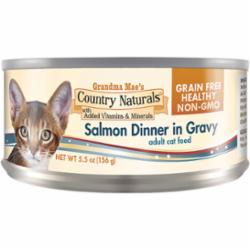 Grandma Mae's Country Naturals Cat Grain-Free Salmon - 5.5 Oz - Case of 24