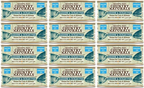 Grandma Mae's Country Naturals Cat Pate Grain-Free Sardine Ocean Fish - 5.5 Oz - Case of 24