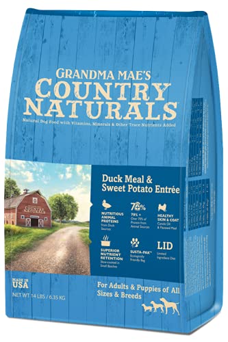 Grandma Mae's Country Naturals Dog Duck Meal Sweet Potato - 14 lbs  