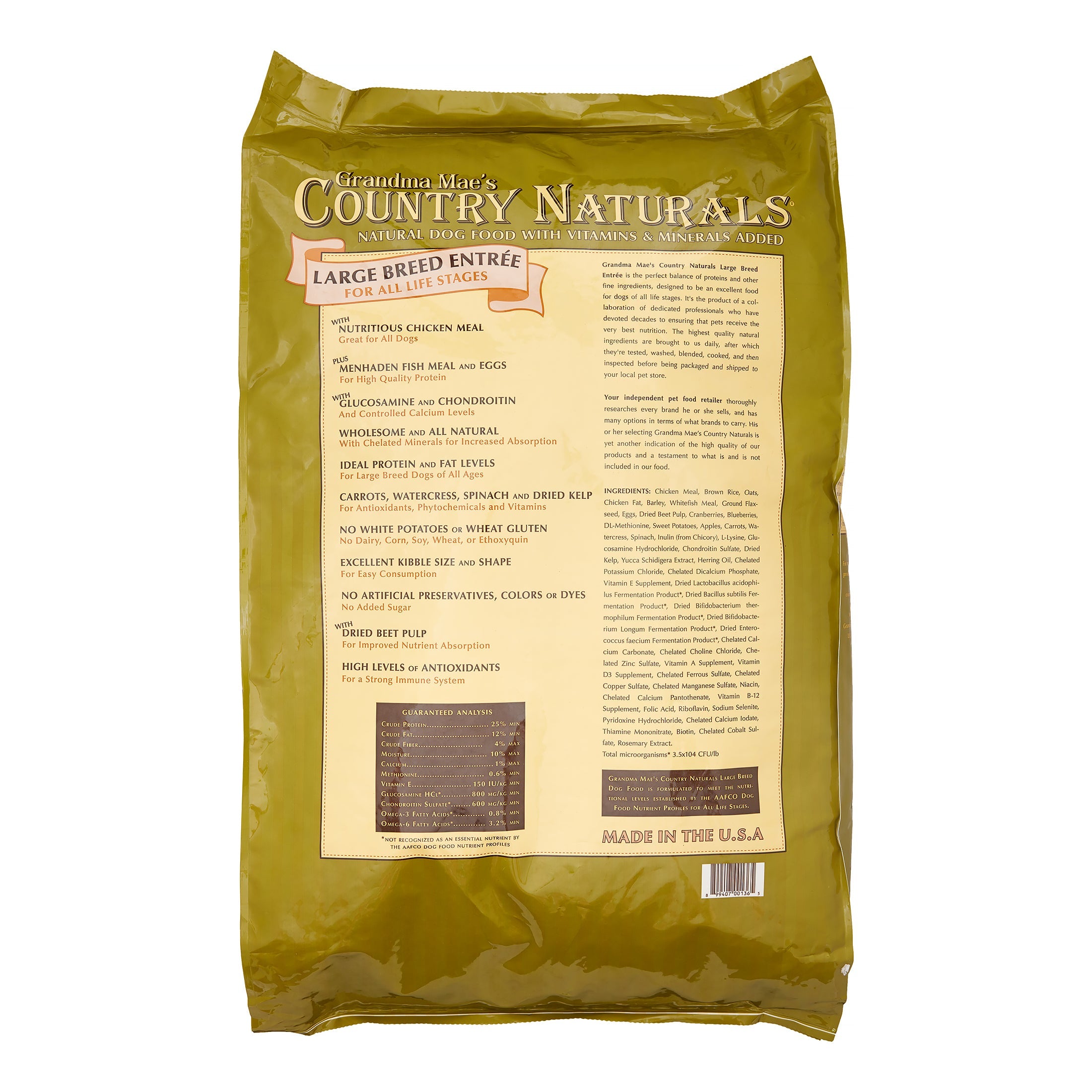 Grandma Mae's Country Naturals Dog Large Breed - 32 lbs  