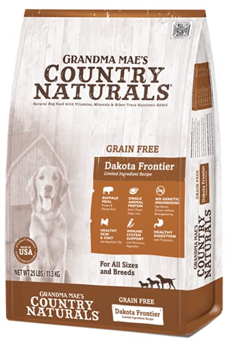 Grandma Mae's Country Naturals Dog Limited Ingredient Diet Grain-Free Buffalo - 25 lbs  