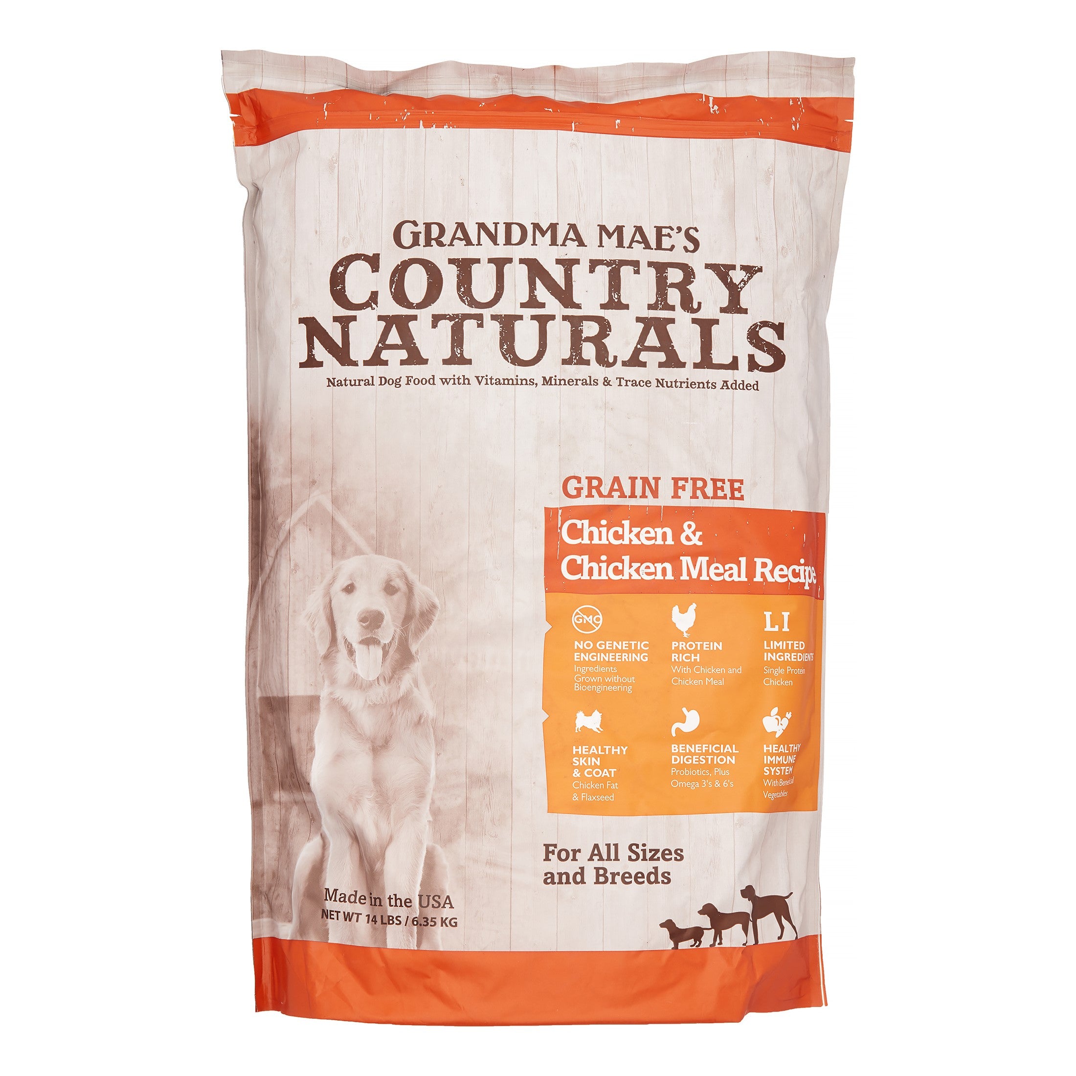 Grandma Mae's Country Naturals Dog Limited Ingredient Diet Grain-Free Chicken - 14 lbs  